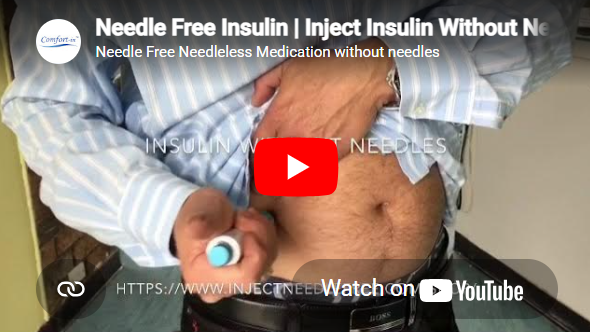 Load video: Inject Insulin Without Needles - Inject Needle Comfort-In™ Injection System
