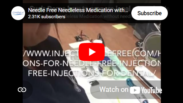 Load video: Demo- how to prepare local anaesthesia without needles using Comfort-in