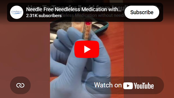 Load video: How To: Transfer liquid from Insulin pen to Syringe