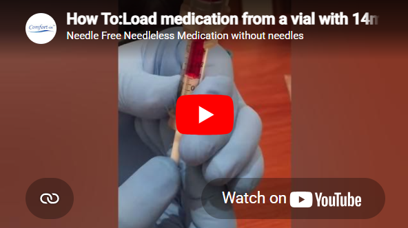 Load video: How To: Transfer liquid from Insulin pen to Syringe